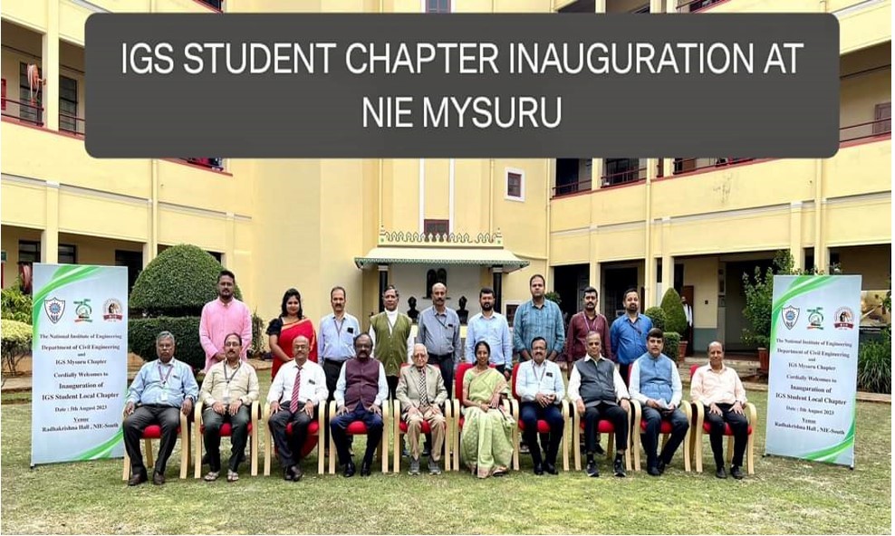 Inauguration of IGS student chapter at The National Institute of Engineering Mysuru
