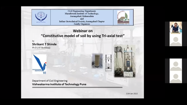 Webinar on the topic “Constitutive Model of Soil by using Triaxial Test”